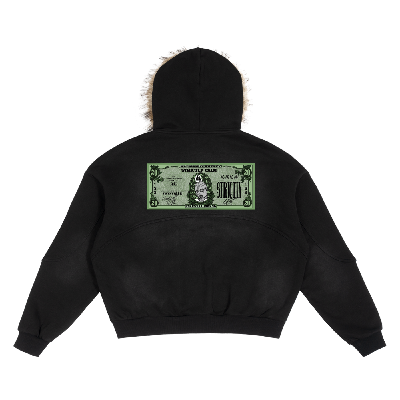 Detachable Fur Hoodie Money Hoodie