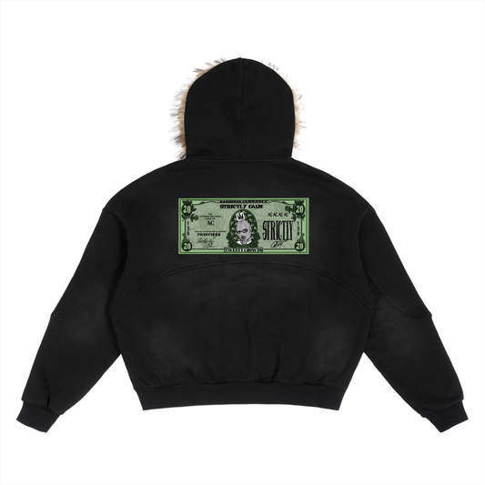 Detachable Fur Hoodie Money Hoodie