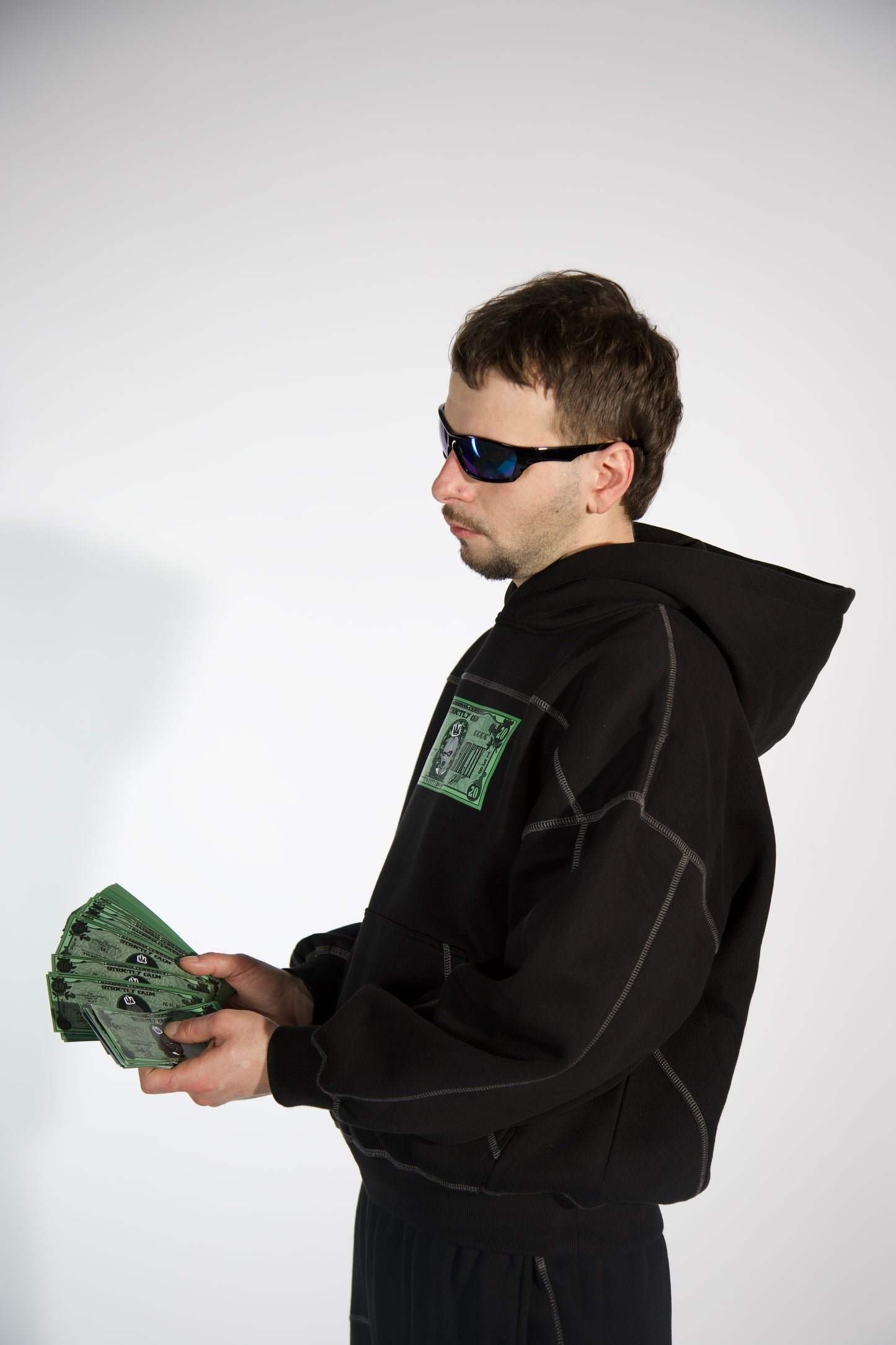 Exterior Stitching Money Jumper