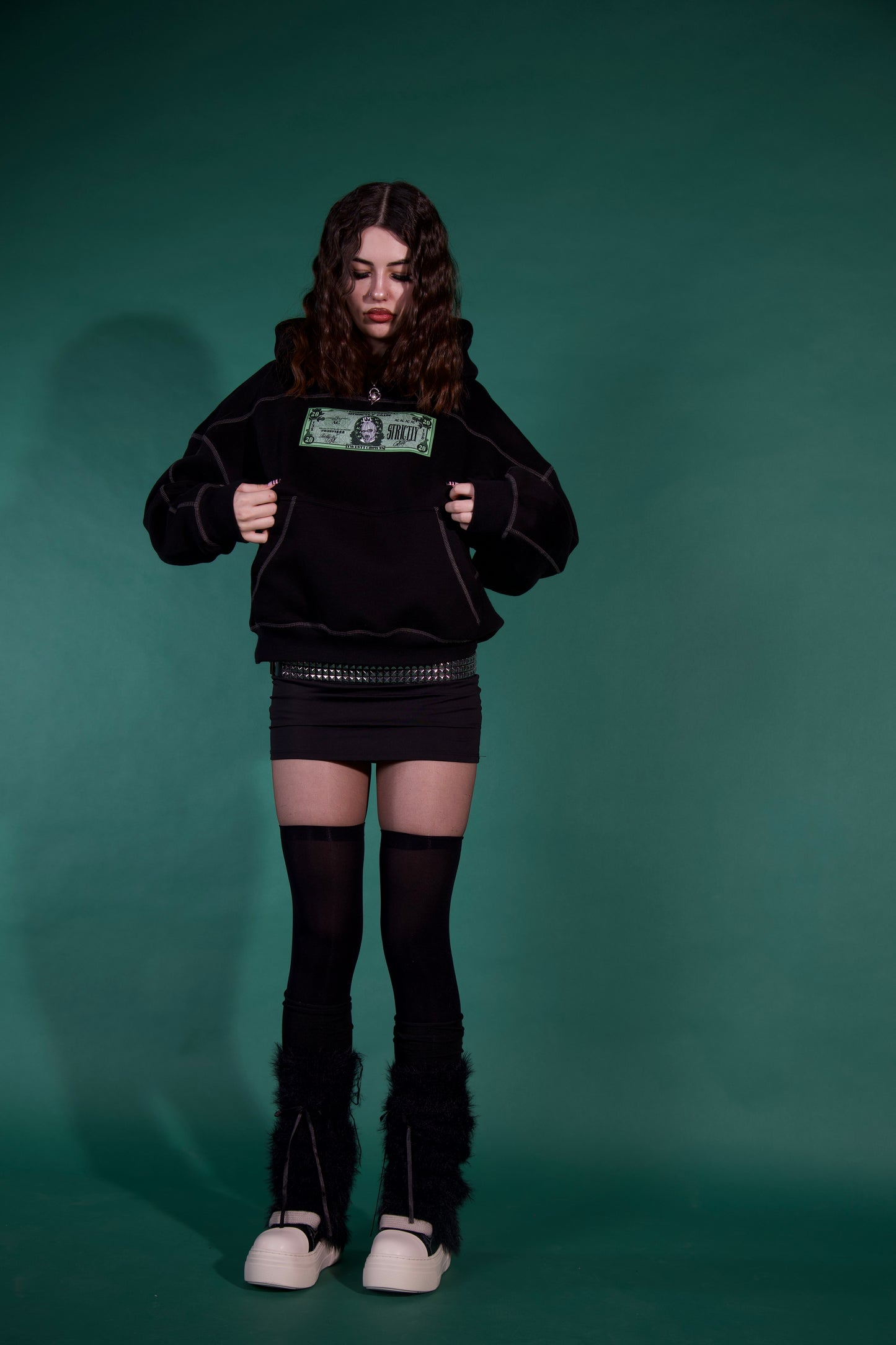 Exterior Stitching Money Jumper