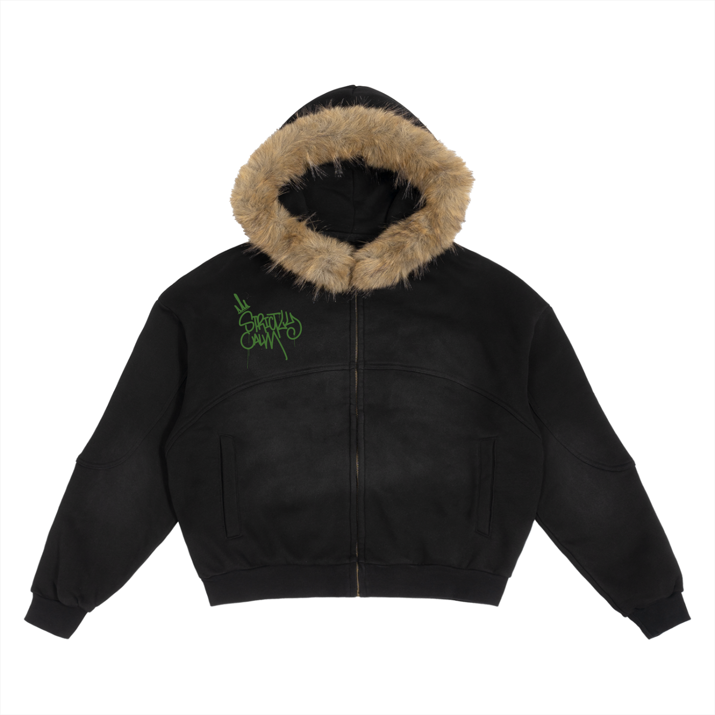 Detachable Fur Hoodie Money Hoodie