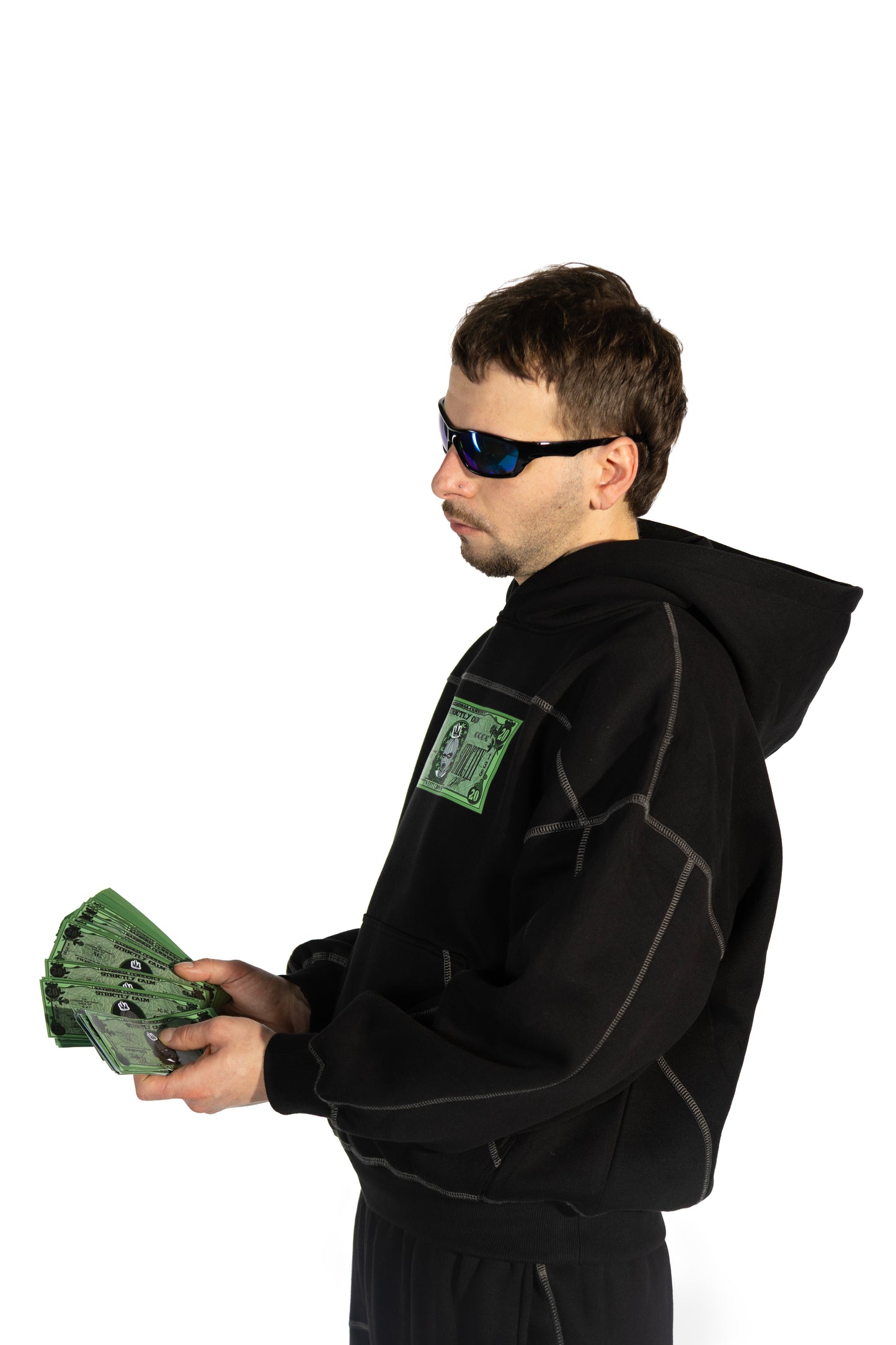 Exterior Stitching Money Jumper