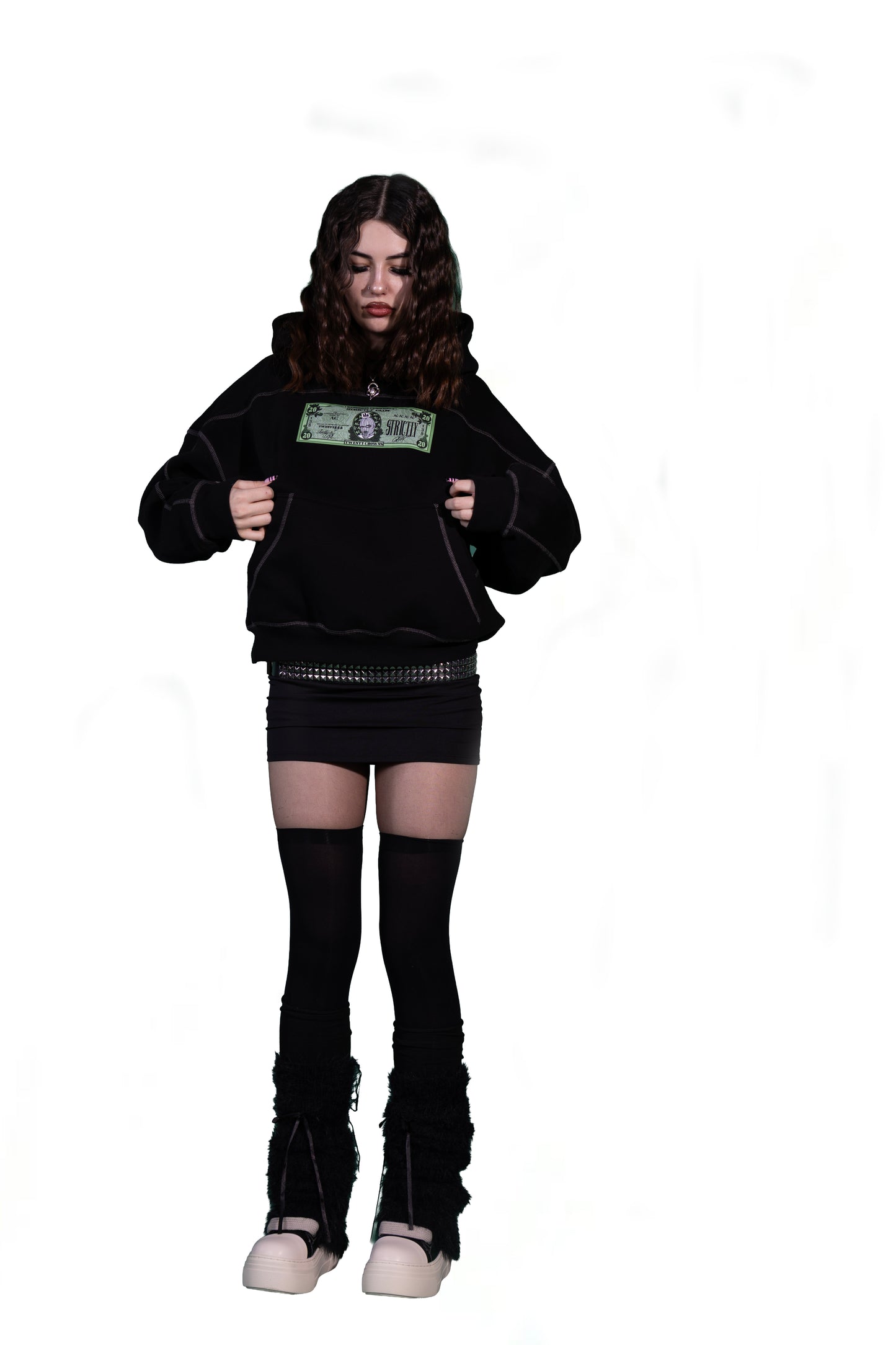 Exterior Stitching Money Jumper