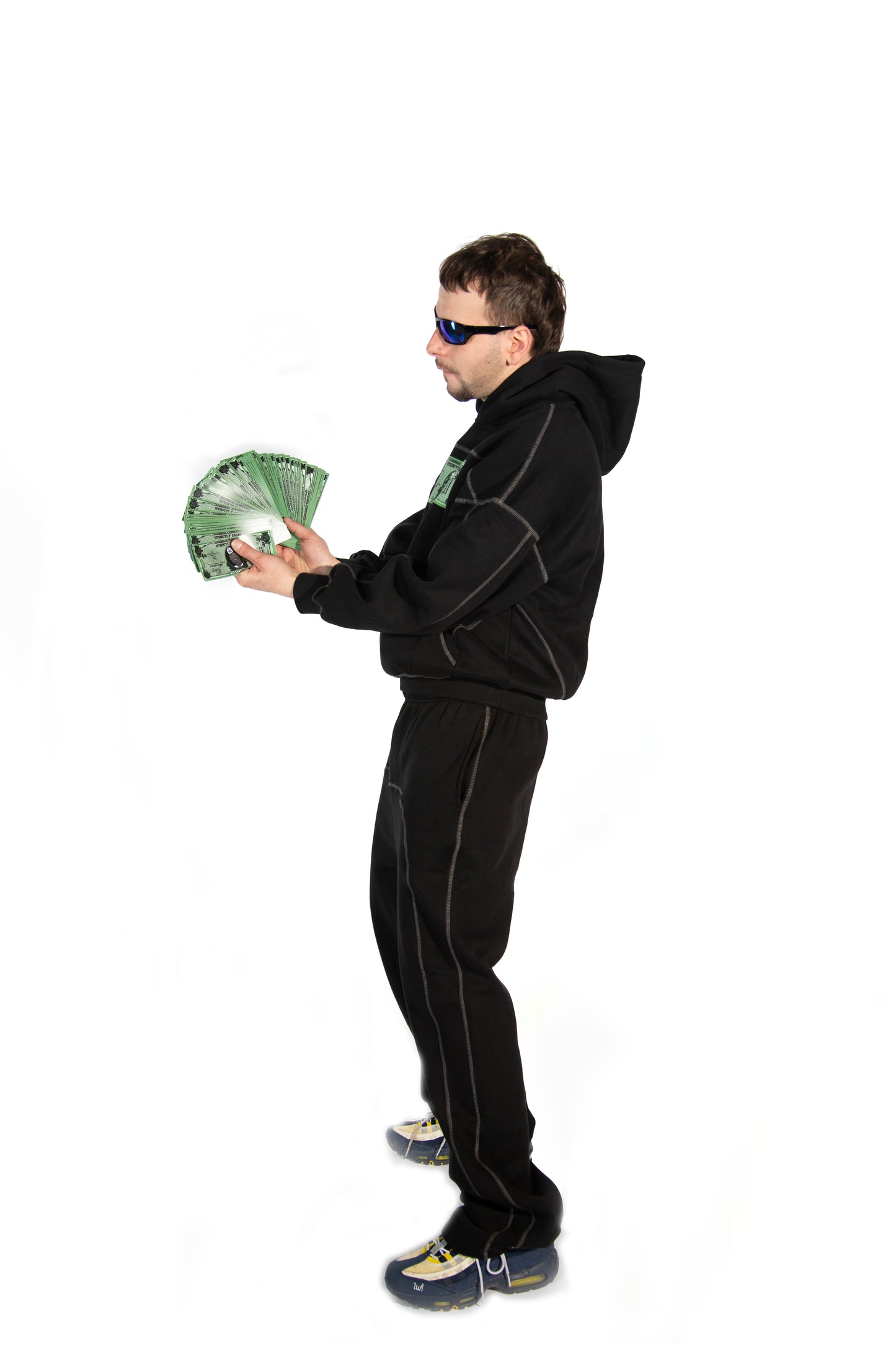 Exterior Stitching Money Jumper